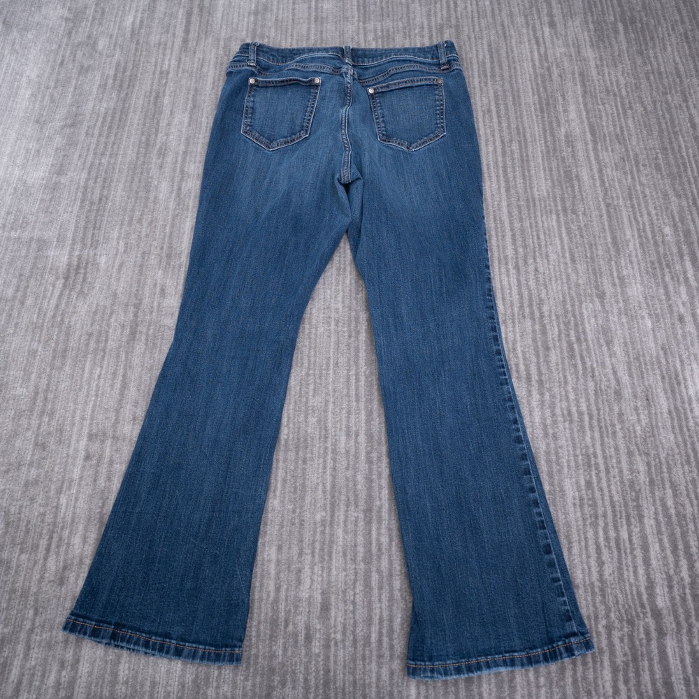 Simply Vera Vera Wang Bootcut Jeans Womens 14P Dark Wash Stretch Denim Blue - Picture 2 of 10